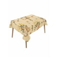 thumbnail image 1 of Easter Rabbits Table Cloth, Waterproof Tablecloth for Rectangle Tables, Spring Yellow Flowers Country Plants Yellow Reusable Washable Fabric Table Cover for Restaurant Kitchen Dining Tables 60"x102", 1 of 9