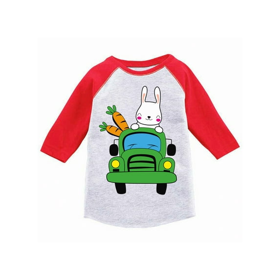 Easter Raglan T-Shirt for Kids 4T 5T Boys Girls Bunny Toddler Outfits Happy Easter Clothes for 2 Years Old Baby
