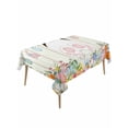 thumbnail image 1 of Easter Rectangle Tablecloth, Spring Farmhouse Watercolor Bunny Eggs Wood Grain Waterproof & StainResistant Tablecloth, Washable Oil-proof Table Cover for Dining/Party/Wedding/Camping/Buffet 54x108 In, 1 of 9