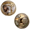 thumbnail image 1 of Easter Religious Commemorative Coin, Jesus Christ Collectible Token, Spiritual Religious Keepsake Coin for Easter Holiday Gift Church Souvenir Home Decor, 1 of 7