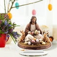 thumbnail image 1 of Easter Religious Decorations for Office, Jesus Statues Living Room Decorations, Easter Home Decorations Tabletop Decor, Vintage Easter Ornaments Statue(1PC), 1 of 5