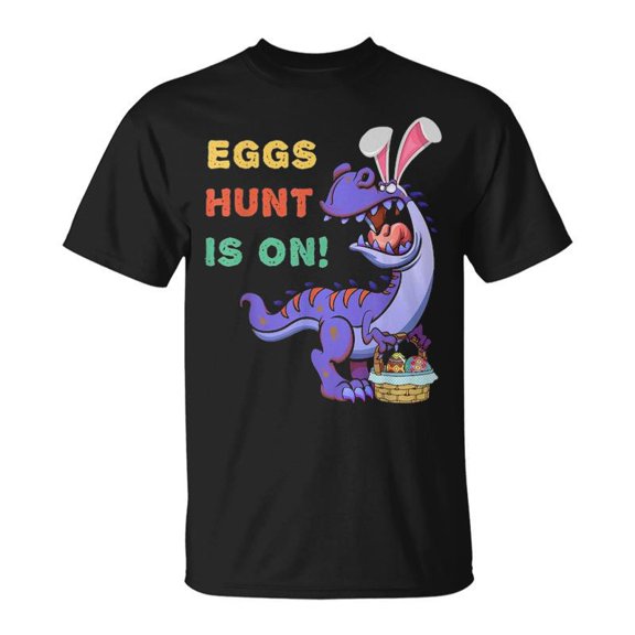 Easter Rex Bunny Eggs Hunting Dinosaurus V2 TShirt