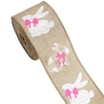 thumbnail image 1 of Easter Ribbon, Spring Burlap Ribbon, Wired Edge Ribbon, Buffalo Plaid Ribbon, Diy Crafts Ribbon, Gift Wrapping Ribbon, Bow Making Ribbon, Decorative Wired Ribbon, 1 of 6