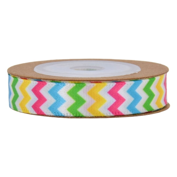 Easter Ribbon Wired,Easter Spring Pastel Wired Ribbon Roll,Easter Bunny Wired Edge Ribbon,Easter Party Holiday DIY Decor Supplies,Easter Ribbon,Decorative Wrapping Ribbon for Gift,1PC,0.39"x10 Yards