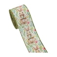 thumbnail image 1 of Easter Ribbon Wired Roll 2.48 Inch x 180 Inch, Bunny Egg Plaid Easter Ribbon for Crafts Spring Wreath Gift Wrapping Bow Decoration (A), 1 of 6