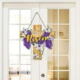 thumbnail image 1 of Easter He is Risen Christian Front Door Sign, Religious Cross Wood Door Hanger Outdoor Outside Porch Decor, Spring Lily Flower Butterfly Wooden Wreath Indoor Wall Hanging Decoration, 1 of 5