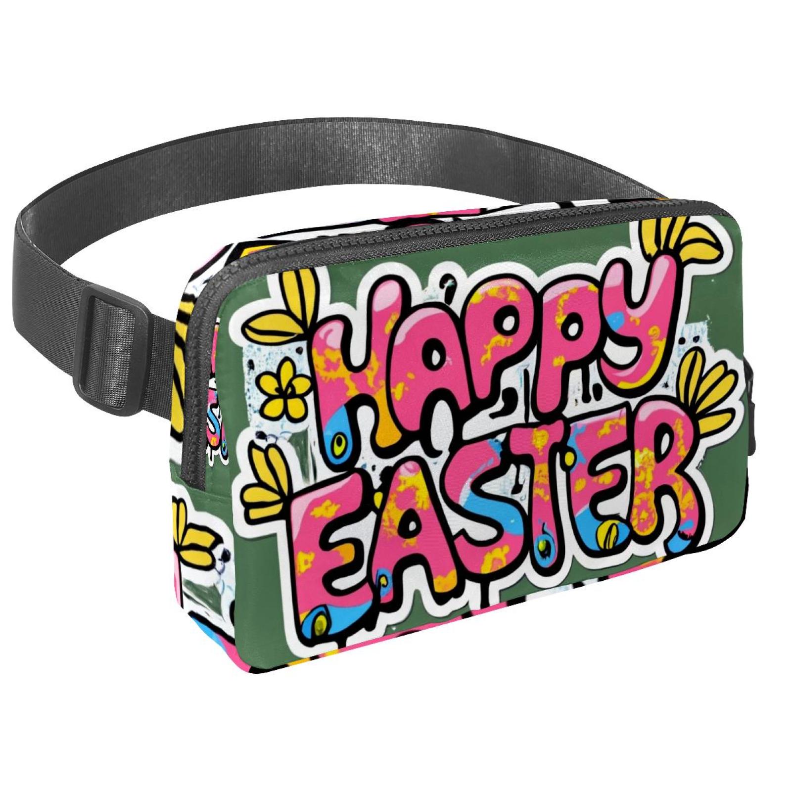 Easter Running Belt Waist Packs Fanny Bag: Lightweight, Adjustable, with Extension Strap, Unisex