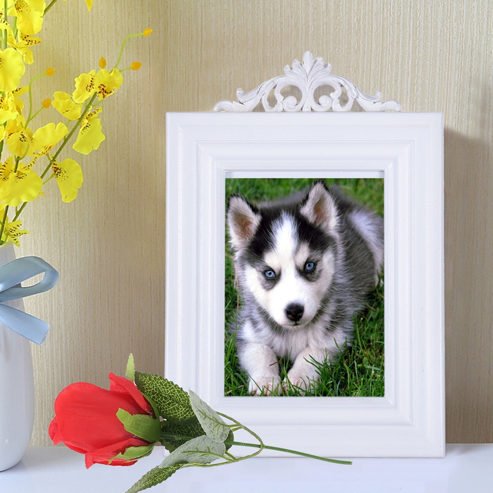 Easter Sales & Deals 1PC Family Solid Wood Glass Photo Children's photo frame Frame 7 Inch