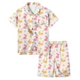 thumbnail image 1 of Easter Satin Pajamas Set Toddler Girl Egg Rabbit Pajamas Satin Pajamas Set Sleepwear Set #Z03 Pink 8-9 Years, 1 of 5