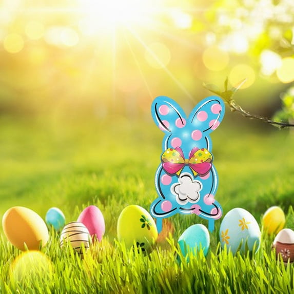 Easter Savings Clearance 2023! loopsun Lighted Easter Patio Inserts Decorative Acrylic Floor Inserts, Outdoor Patio Decorations With Lights, Artificial Pre-Lit Easter Decorative LED Lights