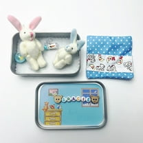Easter Savings Clearance 2024! Kezqiaxn Easter Box For Kids Rabbit Pocket Iron Box Easter Gift Children's Plush Toy Gifts 5Pcs
