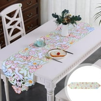 Easter Savings Clearance! Rvasteizo Easter Decorations, Easter Table Runner Bunny Eggs Embroidered Tables Runner Tablecloth Easter Decoration Suitable For Tables Party