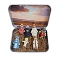 thumbnail image 1 of Easter Scene And Cross,He Is Risen Decor,Precious Moments Nativity Set,4×2inch Mini Easter Scene Set In Tin Box,Handcrafted Pocket Size Gift Tin, Resin Easter Sets & Figures For Home Gifts Decor (B), 1 of 6