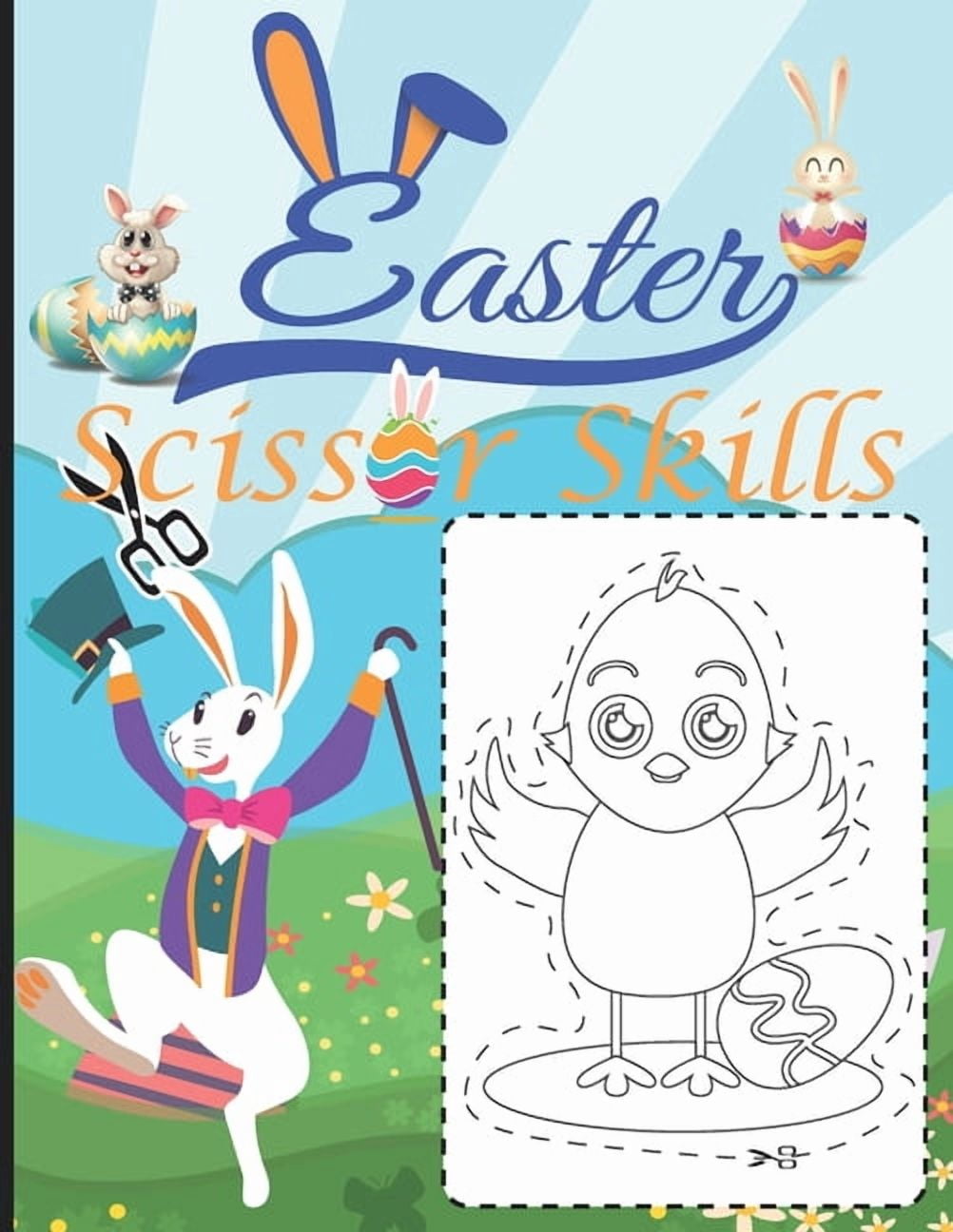 Easter Scissor Skills: Scissor Skills Activity Book for Kids Ages 3-5 ...