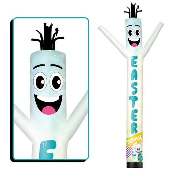 Easter Service Inflatable Tube Man Wacky Wavy Dancing Guy for Outdoor Decoration Advertising Business Promotion (Blower Not Included)