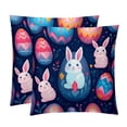 thumbnail image 1 of Easter Set of 2 Velvet Throw Pillow Covers Inserts for Bed Pillow - 16x16 18x18 20x20 Inches with Unique Patterns for Various Occasions, 1 of 6