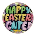 thumbnail image 1 of Easter Set of 6 Round Microfiber Leather Coasters, 11x11 cm/4.3x4.3 in, Stylish Drink Coasters for Home and Office, and Easy to Clean, 1 of 6