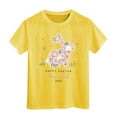 thumbnail image 1 of Easter Shirt For Toddler Boys Girls Eggs Hunt Bunny Kids T Shirt Yellow,10-11 Years, 1 of 3