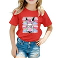 thumbnail image 1 of Easter Shirts Kids Fashion Soft Blue Flowers Easter Cute Tshirt 2026 Happy Easter Tees Cotton Short Sleeve Tops, 1 of 5