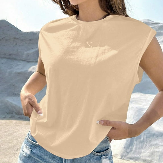 Easter Shirts Spring Tops for Women 2025 Long Sleeve Women's T Shirts Sleeveless Crewneck Summer Tops Neck Tank Top Keyhole Loose Casual Loose Basic Tee Shirts Graphic Tees for Women Trendy 2025
