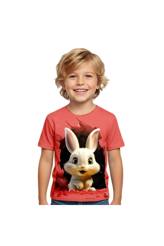 Easter Shirts for Girls Trendy Soft Black Carrot Summer Easter Tshirt 2026 Children Short Sleeve Tops Funny Rabbit Easter T Shirts