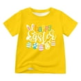 thumbnail image 1 of Easter Shirts for Toddler Kids Boys Girls Short Sleeve Summer Tee Shirt Causal Soft Outdoor Activewear Tops Yellow, 11-12 Years, 1 of 5