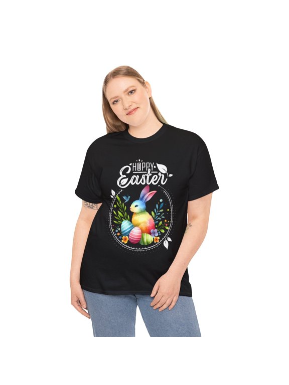 Easter Shirts for Women Cute Womens Easter Egg Rabbit Easter Plus Size Clothing for Women