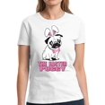 thumbnail image 1 of Easter Shirts for Women - S M L XL 2XL 3XL - Easter Puggy Graphic Tee, 1 of 2