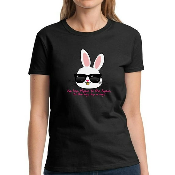 Easter Shirts for Women - S M L XL 2XL 3XL - HIP HOP Easter Bunny Graphic Tee