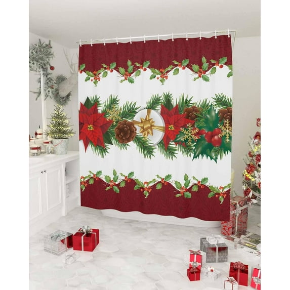 Easter Shower Curtain Blue Truck Easter Eggs Shower Curtains for Bathroom Butterfly Flower Cherry Blossom Bath Curtains Sets for Spring Easter Bathroom Decor Fabric Waterproof Extra Long 72" X 84"