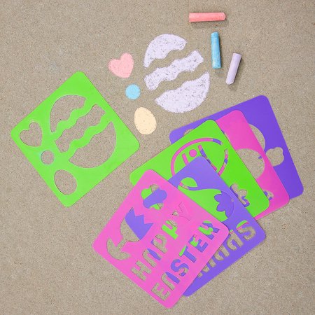 Easter Sidewalk Chalk Stencils - 6 Pieces