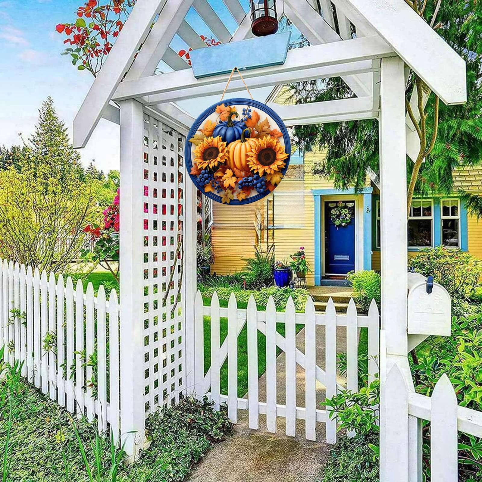 Easter Sign for Front Door Fall Bathroom Decorations Home Door Signs