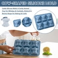 thumbnail image 1 of Easter Silicone Candy Mold Cute Cow Shaped Cute Cow 6 Cavities Chocolate Mould Wax Melt Tray for Gummies Cupcake Decor Holiday Gift Fudge, 1 of 4