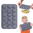 thumbnail image 1 of Easter Silicone Mold Gray,Easter Silicone 3D Egg Basket Silicone Bunny Egg Basket Shape Grade Non Stick High Temperature, 1 of 9