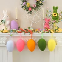 Easter Simulated Foam Egg Decorations - Fake Egg Props for Easter Gift-Giving/Home Decor, Lightweight Foam Eggs for Tabletop/Mantel/Party Arrangements, Spring Holiday Accents, 8.7*6in, Green