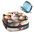 thumbnail image 1 of Easter Small Bag Period Bag Zipper Pouch Canvas Pouch with Zipper 4.7x6.6x6.6 in, Oxford Cloth Menstrual Pad Storage Bag, 1 of 6