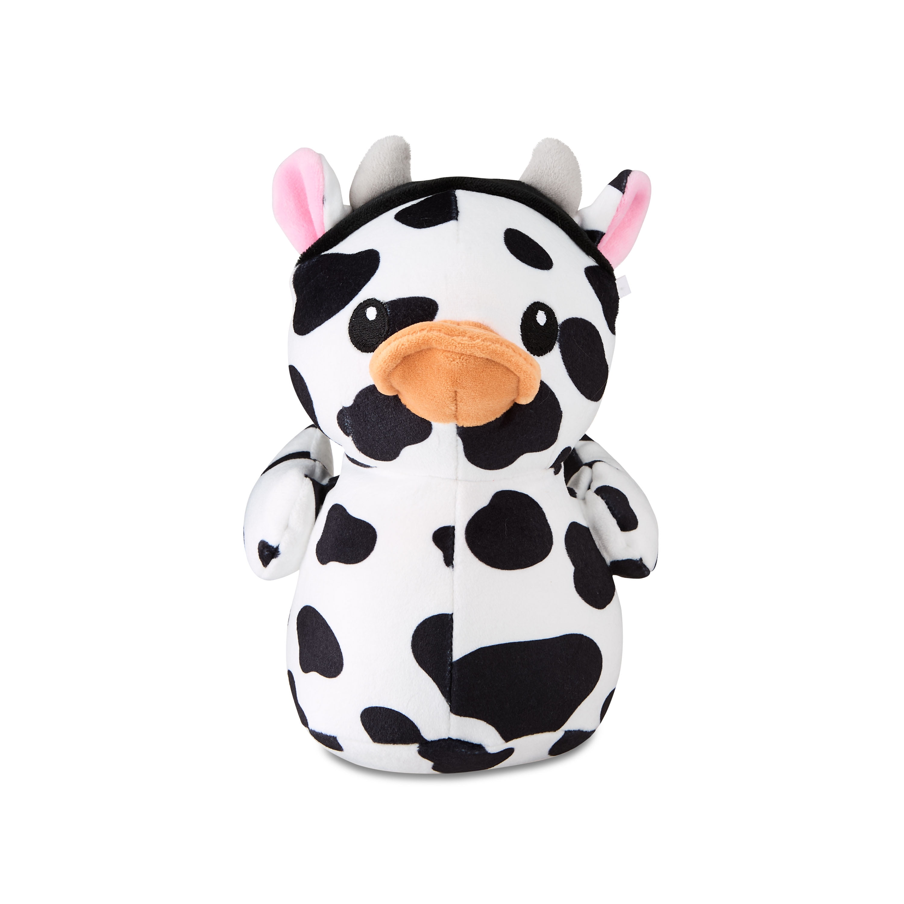 Easter Small Black and White Cow Duckie Plush with Horns, 7 in, by Way To Celebrate