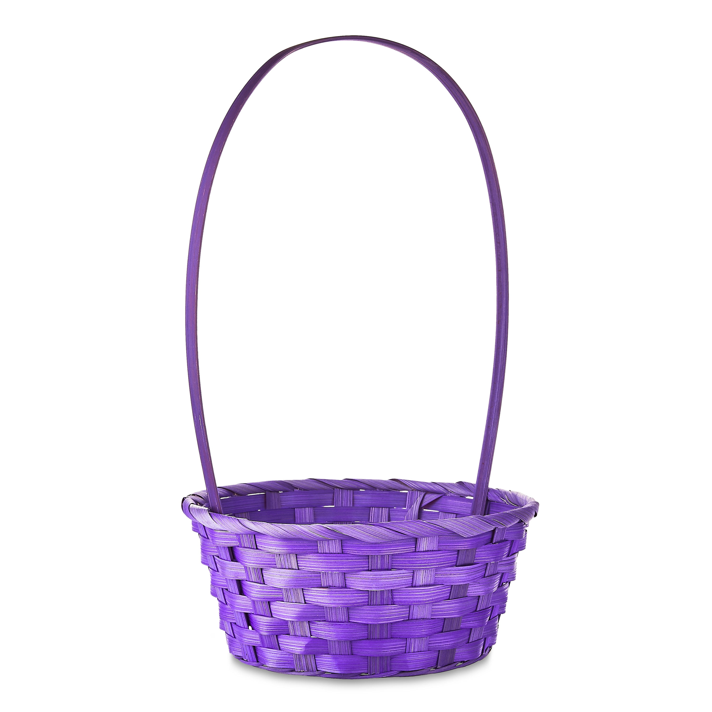 Easter Small Purple Bamboo Basket, by Way To Celebrate - Walmart.com