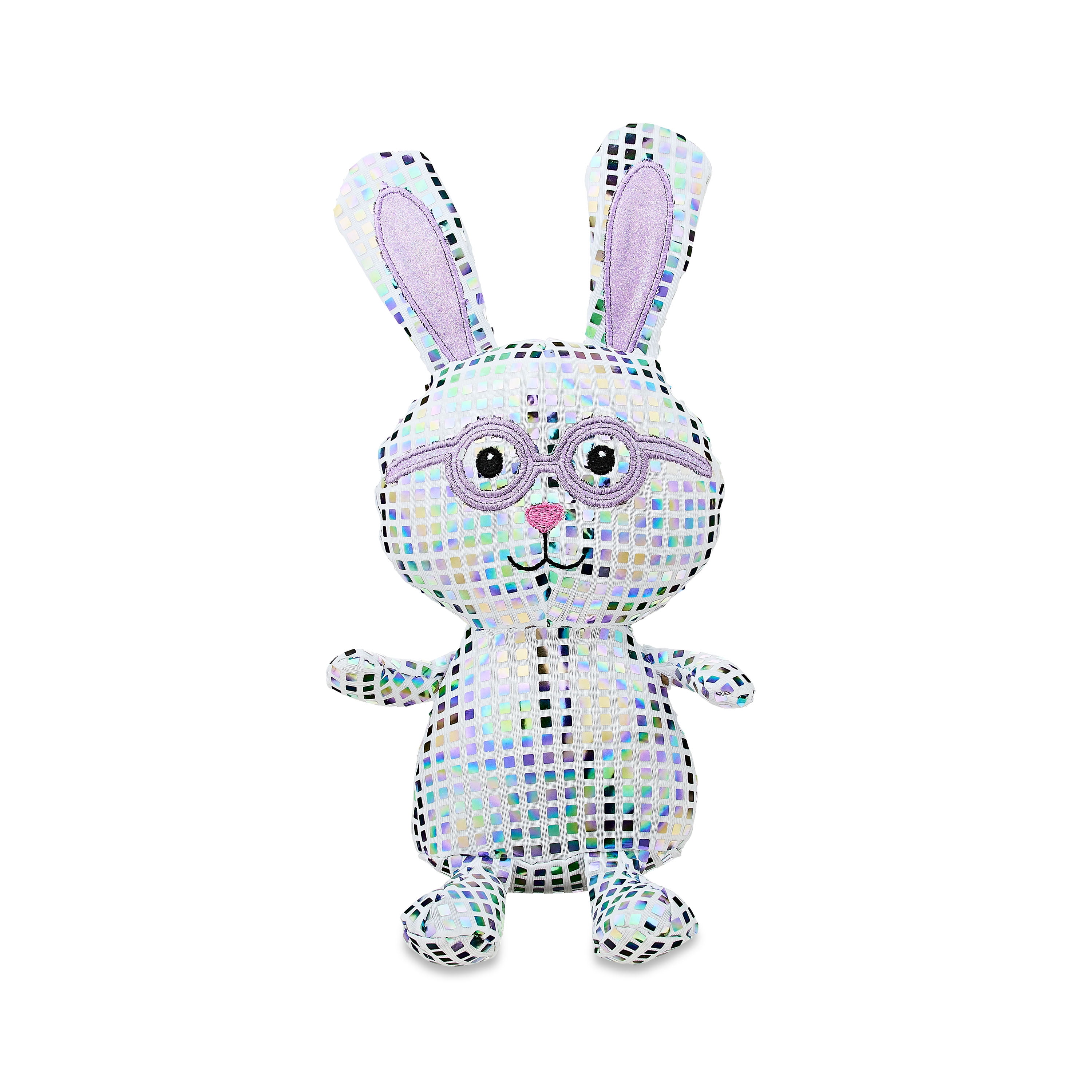 Easter Small Purple Disco Bunny Plush, 12 in, by Way To Celebrate