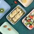 thumbnail image 1 of Easter Small Rectangular Plastic Plates - Multi-Purpose Serving Dishes for Hot Pot, Barbecue, Dim Sum, Fruit and Snacks, Lightweight BPA-Free Plates for Home Kitchen and Party Use, 1*5*7in, Blue, 1 of 7