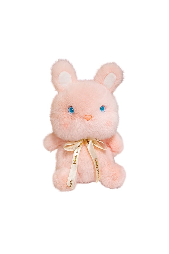 Easter Soft Cute Bunny,Artificial Bunny Fur Plush,Fluffy Bunny Decoration,Easter Rabbit Stuffed Bunny Animal,Soft Lovely Realistic Standing Plush Dolls