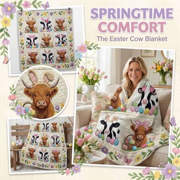 Easter Soft Lightweight Flannel Throw Blanket Single-Sided Printed For S Teens Home Decor, 50X60 Inch (Convert From 127X152 Cm)