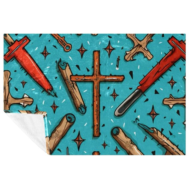 Easter Soft and Warm Microfiber Throw Blanket Printed Lightweight