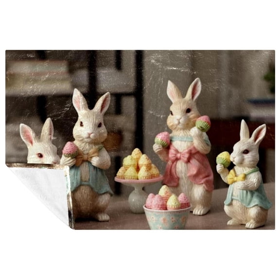 Easter Soft and Warm Microfiber Printed Throw Blanket, Lightweight for Sofa, Bed, Couch, Office, and Camping - Blanket and Throws Collection