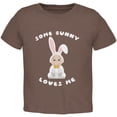 thumbnail image 1 of Easter - Some Bunny Loves Me Brown Toddler T-Shirt, 1 of 1