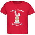 thumbnail image 1 of Easter - Some Bunny Loves Me Red Toddler T-Shirt, 1 of 1