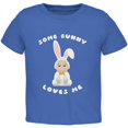 thumbnail image 1 of Easter - Some Bunny Loves Me Royal Toddler T-Shirt, 1 of 1