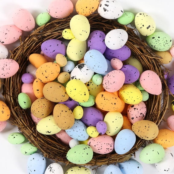 Easter Speckled Eggs, 2026 New Foam Easter Eggs, Multicolored Easter Eggs Decorations for Easter Basket Fillers Table Setting Spring Party Favors