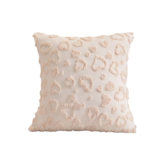 Easter Spring Bunny Pillow Covers 2 Pack, Watercolor Floral Crown Bunny Polyester Pillowcases, Hidden Zipper for Sofa Bed Living Room Decor (Beige)