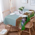 Easter Spring Colored Egg Bunny Tablecloth Hotel Picnic Table